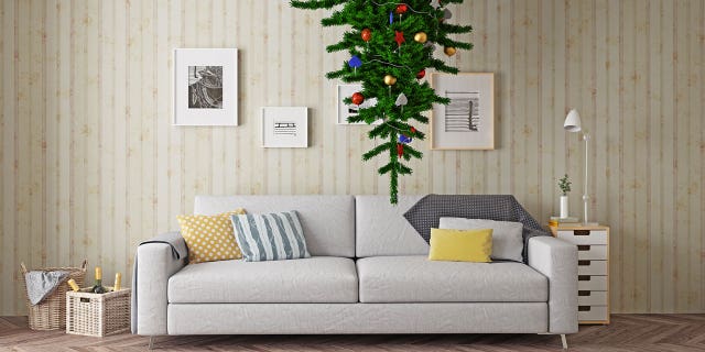 You don't have to stick to a traditional Christmas tree if you don't want to.