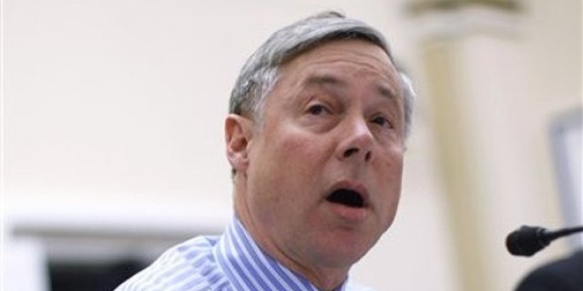 Rep. Fred Upton, R-Mich., testifies on Capitol Hill in Washington at a House Rules Committee meeting. An aide told Fox News his office has been getting death threats after voting for the infrastructure bill.
