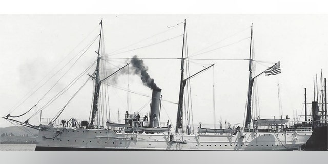 This undated image provided by NOAA shows the USCG Cutter McCulloch that was launched in 1896. Researchers discovered the remains of a San Francisco-based U.S. Coast Guard cutter that first set out to sea during the Spanish American War and sank off the coast of Southern California 100 years ago, officials announced. On Tuesday, June 13, 2017, officials will host a news conference to highlight the ship's history and to pay tribute to the ship and its crews, including two crewmen who died in the line of duty. (NOAA/Mare Island Museum via AP)