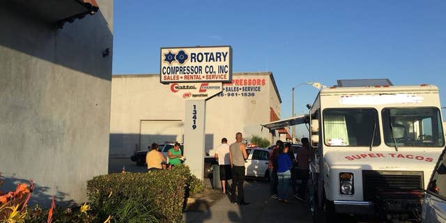 The mother went to the taco truck to ask for help discretely.