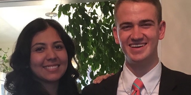 Wesley Kratzer, right, pictured with his wife.