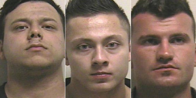 From left: Caicedo Santiago, Carson Taylor, Brennan Tutt.