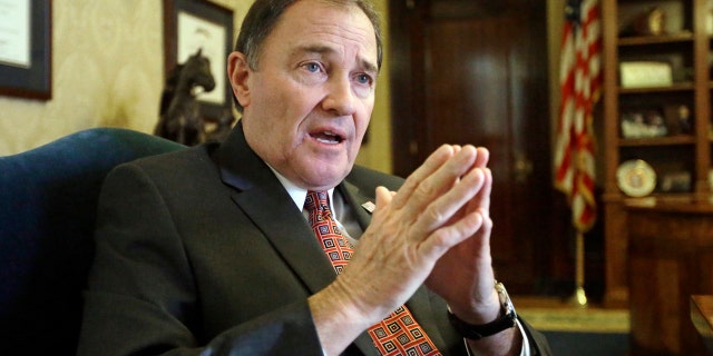 March 10, 2016: Utah Gov. Gary Herbert speaks during an interview in Salt Lake City.