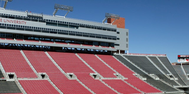 The Unversity of Utah's Rice-Eccles Stadium in Salt Lake City.