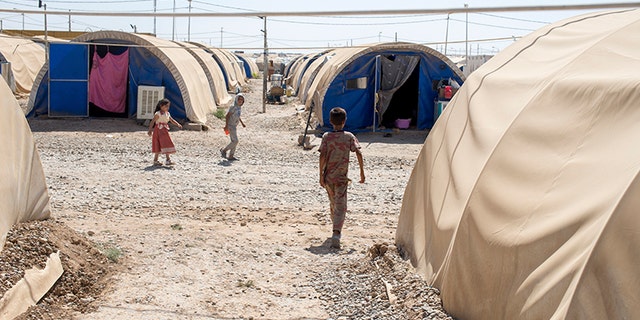 Displaced persons in Mosul, Iraq