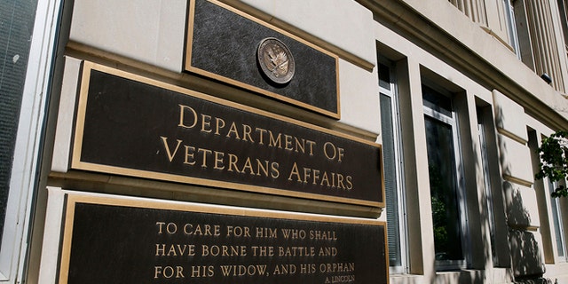 May 23, 2014: The sign of the Department of Veteran Affairs is seen in front of the headquarters building in Washington. (Reuters)