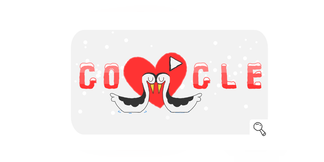 Google celebrates many special occasions with a doodle, such as Valentine’s Day.