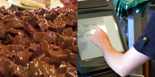 A man tried to pass off veal liver as fruit at the grocery store self check-out and ended up in jail.