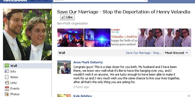 More than 10,000 people have indicated their support of stopping the deportation hearings of Henry Velandia on a Facebook page seen above.