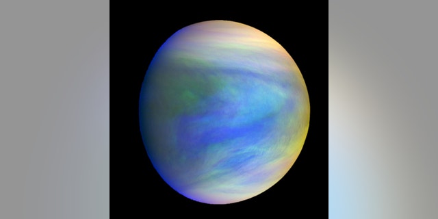A composite image of Venus as seen by Japan's Akatsuki spacecraft. The clouds of Venus may provide an environment capable of supporting microbial life, some researchers say.