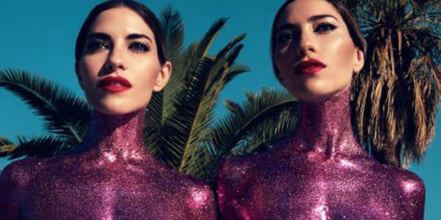 The Veronicas were inspired by their love of the otherworldy and human anatomy for the In My Blood shoot. (Sasha Samsonova / Sony Music)