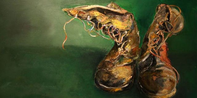 A painting by Pino titled "Self-Portrait"