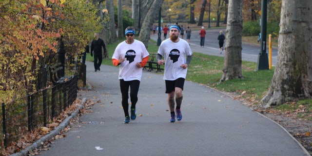 Ivan Castro (left) and Karl Hinnett (right) will run back-to-back marathons to raise awareness for mental health.