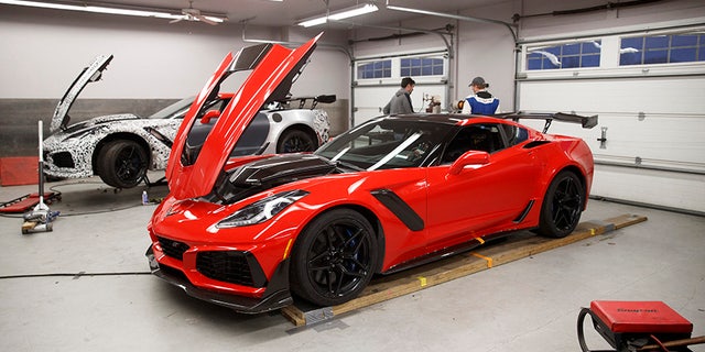 The ZR1's 755 hp 6.2-liter V8 is the most powerful GM engine ever.