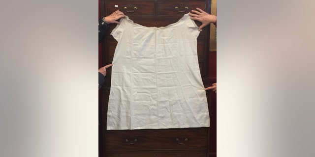 Queen Victoria's chemise that is up for auction in the U.K. (Henry Aldridge & Son).