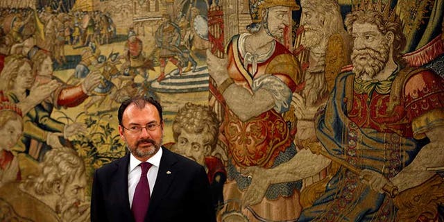Mexican Foreign Minister Luis Videgaray in Madrid, Spain, April 20, 2017. 