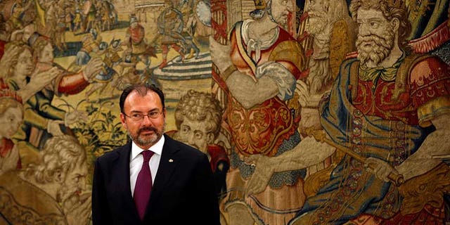 Mexican Foreign Minister Luis Videgaray in Madrid, Spain, April 20, 2017.