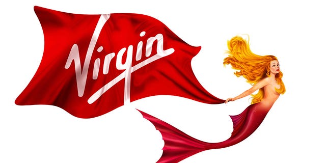 The mermaid logo was inspired by figureheads on historic vessels, Virgin Voyages says.