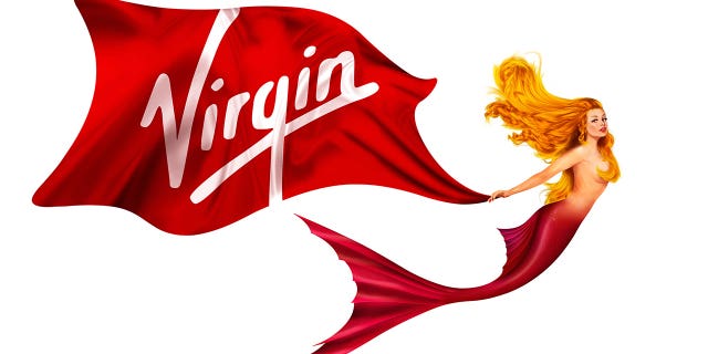 The mermaid logo was inspired by figureheads on historic vessels, Virgin Voyages says.