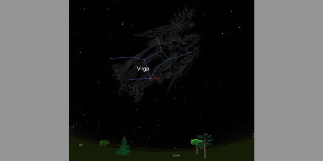 Virgin Constellation S Bright Star Reigns Over Night Sky Fox News