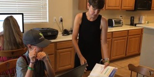 Carrie Faulkner chose to enroll two of her children in Arizona Virtual Academy.