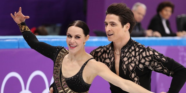 Tessa Virtue and Scott Moir of Canada compete at the Pyeongchang 2018 Winter Olympics.