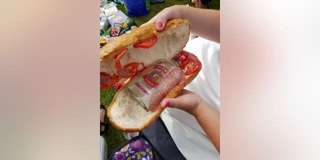 Security at the Southwell Racecourse were actually impressed with the woman's attempt to hide vodka in a sandwich.