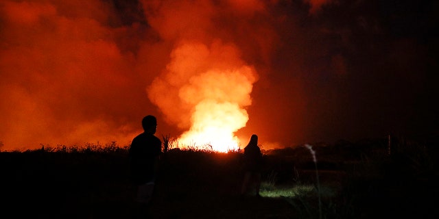 The eruption of Kilauea volcano in Hawaii sparked new safety warnings about toxic gas on the Big Island's southern coastline after lava began flowing into the ocean and setting off a chemical reaction.