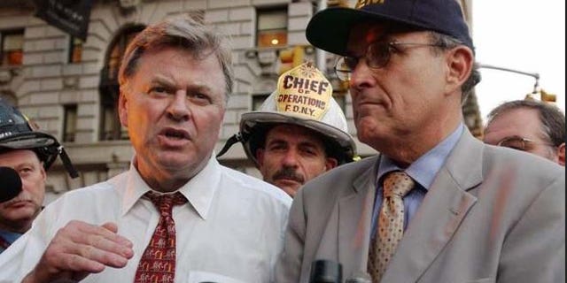 Von Essen, shown here with then-Mayor Rudy Giuliani.