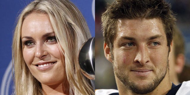 Lindsey Vonn and Tim Tebow.