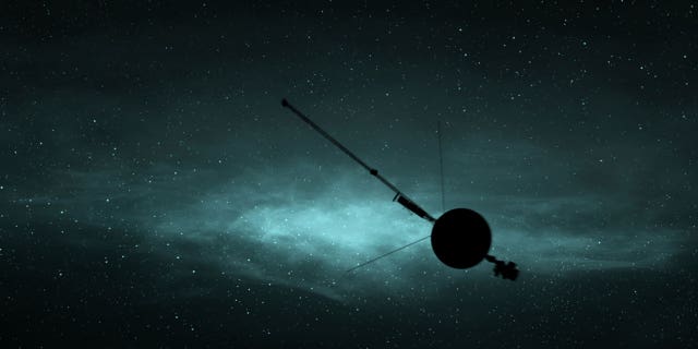 NASA’s Voyager 1 soars through interstellar space 40 years after it was launched, as depicted in the new film, "The Farthest."