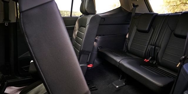 Middle row seats tilt and slide for easy access to the back.