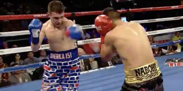 American boxer Rod Salka, wearing boxing trunks that depicted a border wall, was beaten by his Mexican opponent Francisco Vargas Thursday in Southern California.