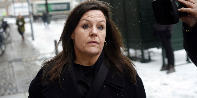 Defense attorney Betina Hald Engmark arrives at the courthouse where the trial of Danish inventor Peter Madsen, charged with murdering and dismembering Swedish journalist Kim Wall aboard his homemade submarine, opens in Copenhagen, Denmark March 8, 2018.