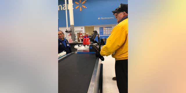 According to a witness, the young man noticed the veteran's cap and said, “Sir, I’m paying for your items because you paid by serving my country and I’m grateful for you.”