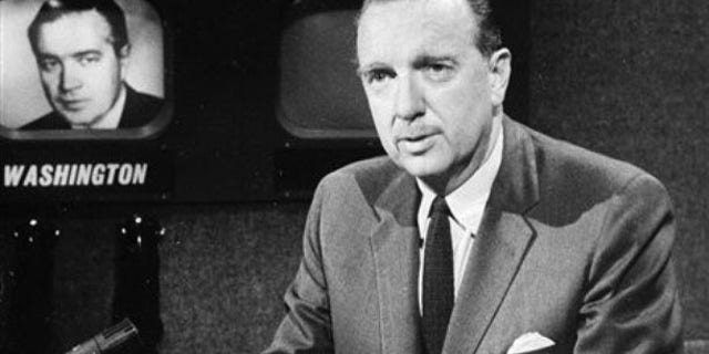 CBS' Walter Cronkite once set the bar for network evening news anchors. (AP Photo/CBS)