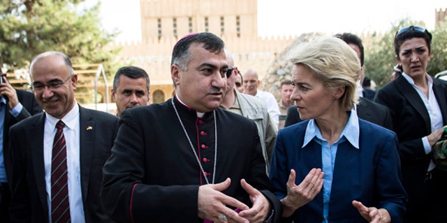 Iraqi Archbishop Bashar Warda (C) the Chaldean Archbishop of Arbil, says that he is hopeful that the Trump Administration will do more to provide assistance to Christians and other religious minorities in Northern Iraq.