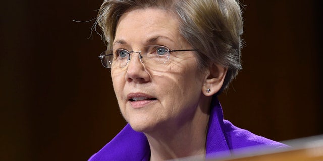 Feb. 24, 2015: Sen. Elizabeth Warren, D-Mass. is seen on Capitol Hill in Washington. (AP)