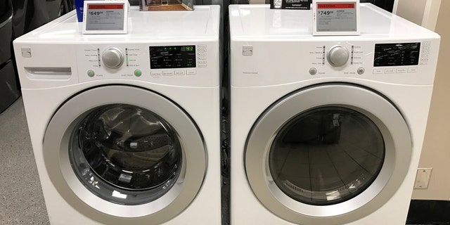 File photo: Sears Kenmore washing machines are shown for sale inside a Sears department store in La Jolla, California, U.S., March 22, 2017. (REUTERS/Mike Blake)
