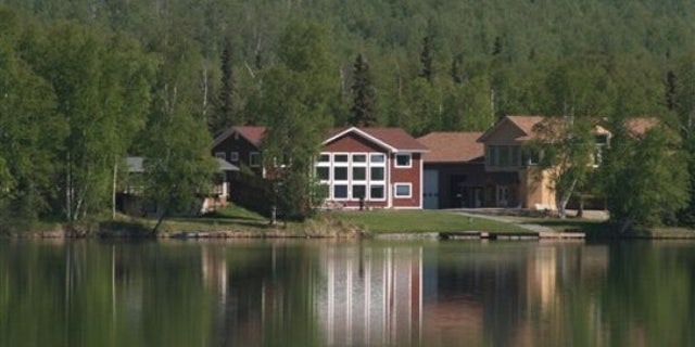 Former Alaska Gov. Sarah Palin's house in Wasilla, Alaska, is seen on May 27. (AP Photo)