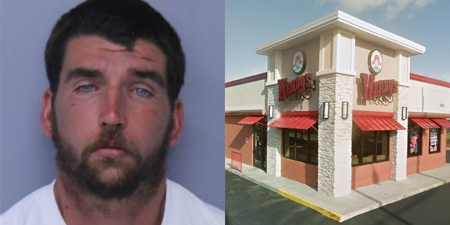 Timothy Weber, 31, was arrested following a standoff on the roof of a Wendy's in St. Augustine, Fla.