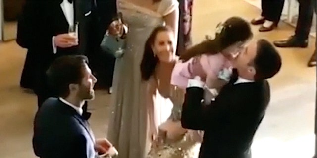 Jessica Mulroney’s makeup artist Rachel Renna shot a short Instagram video that showed Meghan Markle's close friend mingling with guests at the royal reception.