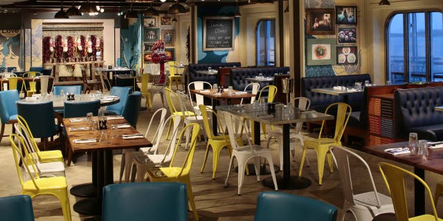 Jamie Oliver’s kid-friendly restaurant, Jamie’s Italian, onboard the Anthem of the Seas.