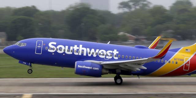 A Southwest plane takes off in Dallas. The low-cost carrier has above-average pitch...but just hope you don't wind up in the last boarding group.