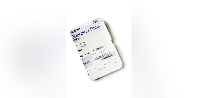 airline boarding pass stub