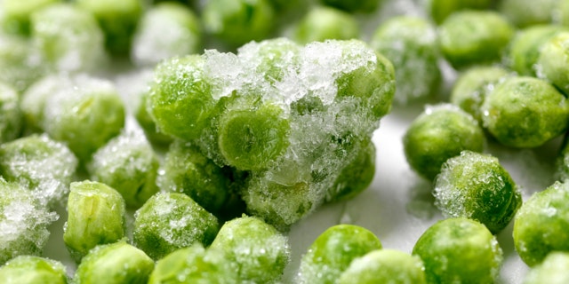 Close up of Frozen Peas -Photographed on Hasselblad H3D-39mb Camera