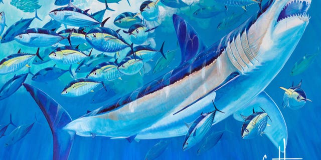 Guy Harvey will sell limited edition merchandise to fund educational programs and research.