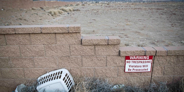This 2015 image shows the site where 11 women, victims of the so-called West Mesa murders, were found in Albuquerque, N.M.