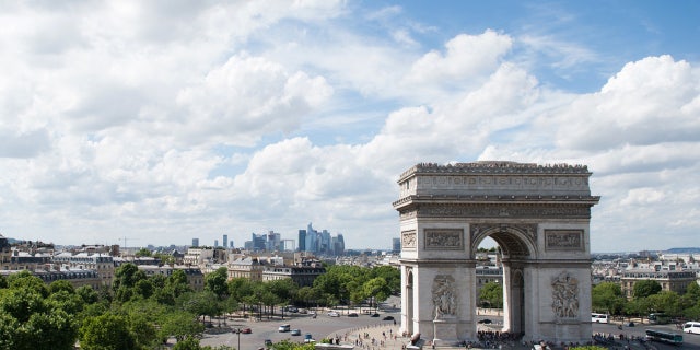 A view taken on July 28, 2013 shows the Arc de Triomphe (Arch of Triumph) in Paris. AFP PHOTO BERTRAND LANGLOIS (Photo credit should read BERTRAND LANGLOIS/AFP/Getty Images)