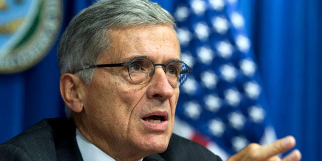 Oct. 8, 2014: Federal Communications Commission (FCC) Chairman Tom Wheeler speaks during a news conference in Washington.